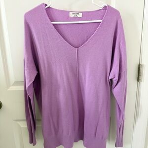 Zenana Soft Lilac V-Neck Sweater